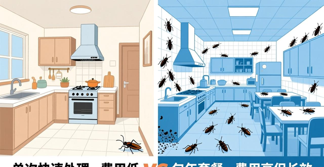 灭蟑螂收费范围解析，家庭和商用除蟑费用对比
