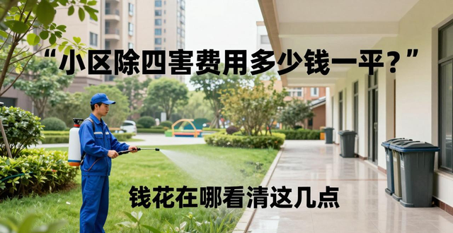 小区除四害费用多少钱一平？钱花在哪看清这几点