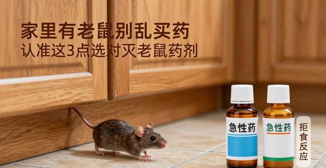 家里有老鼠别乱买药 认准这3点选对灭老鼠药剂